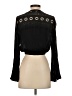 Abbeline 100% Rayon Black Long Sleeve Blouse Size S - photo 2