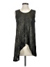 Eileen Fisher 100% Linen Silver Sleeveless Top Size P (petite) - photo 1