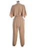 Gilli 100% Polyester Solid Tan Ivory Jumpsuit Size L - photo 2