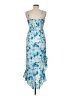 Japna 100% Polyester Floral Blue Cocktail Dress Size M - photo 2
