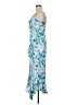 Japna 100% Polyester Floral Blue Cocktail Dress Size M - photo 5