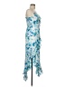 Japna 100% Polyester Floral Blue Cocktail Dress Size M - photo 4