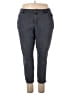 Cj Banks Chevron-herringbone Gray Jeans Size 20 - photo 1