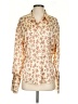Zara Floral Ivory Long Sleeve Blouse Size S - photo 1