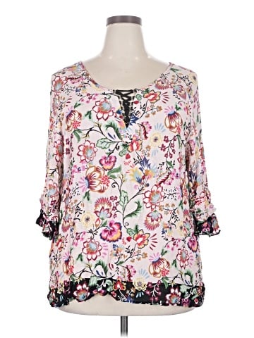 Democracy 3/4 Sleeve Blouse (view 1)