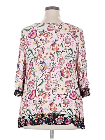 Democracy 3/4 Sleeve Blouse (view 2)