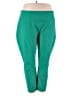 Women With Control Solid Green Active Pants Size 3X - photo 1