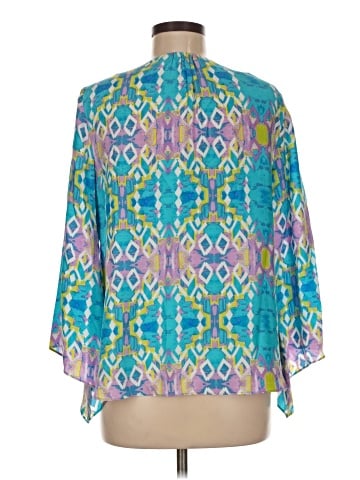 Alice & Trixie 3/4 Sleeve Silk Top (view 2)