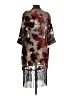 Guess Gray Burgundy Kimono Size 1 - photo 2