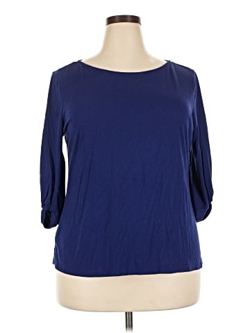 Liz Claiborne 3/4 Sleeve T-Shirt (view 1)