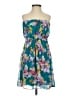 Express Tropical Teal Cocktail Dress Size 0 - photo 1