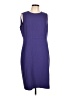 Kasper Solid Purple Cocktail Dress Size 12 - photo 1