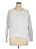 Vince. 100% Cotton Silver Pullover Sweater Size XL - photo 1
