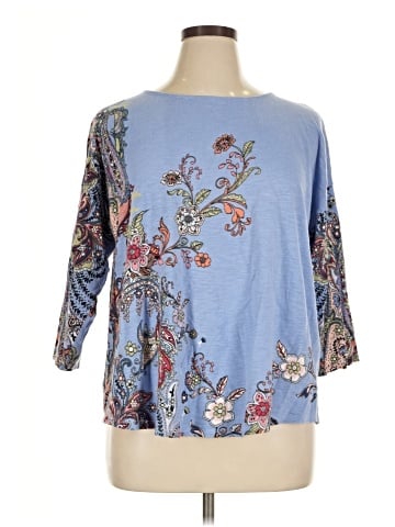 Chico's 3/4 Sleeve T-Shirt (view 1)