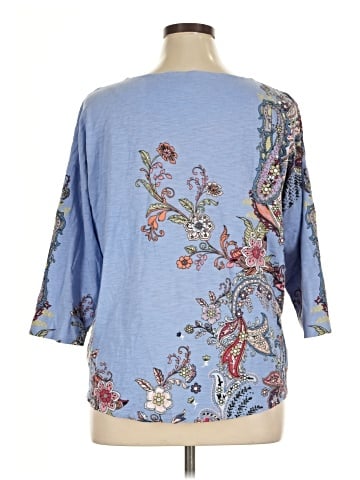 Chico's 3/4 Sleeve T-Shirt (view 2)