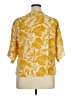 VIISHOW Yellow Short Sleeve Blouse Size XL - photo 2
