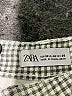 Zara Checkered-gingham Gray Shorts Size 6 - photo 3