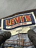 Levi's 100% Cotton Chevron-herringbone Blue Jeans Size 30 waist - photo 6