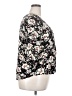 Fun2Fun 100% Rayon Floral Black 3/4 Sleeve Blouse Size 2X - photo 4