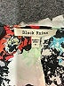Black Rainn 100% Polyester Floral White 3/4 Sleeve Blouse Size M - photo 7