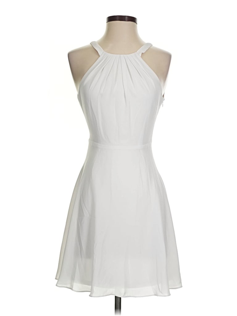 Pre-owned Express Outlet Cocktail Dress In White