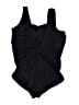 Lands' End Solid Black One Piece Swimsuit Size 20W - photo 2