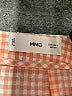 MNG Checkered-gingham Orange Cocktail Dress Size S - photo 7