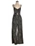 Mittoshop 100% Polyester Animal Print Black Jumpsuit Size M - photo 1
