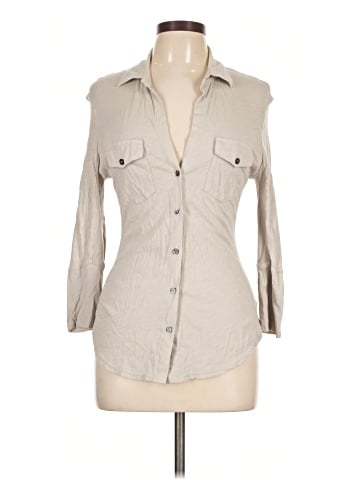 James Perse 3/4 Sleeve Button-Down Shirt (view 1)
