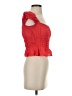 Falling Love 100% Rayon Red Sleeveless Blouse Size XXS (estimated) - photo 4