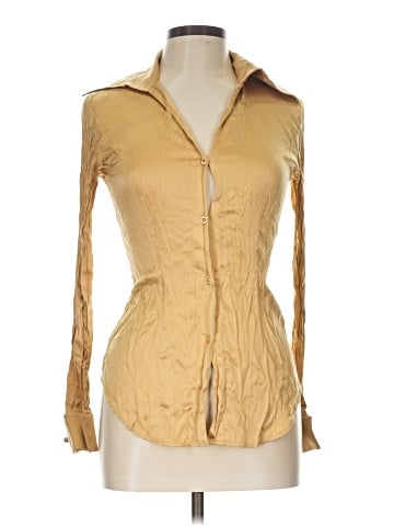 Moda International Long Sleeve Silk Top (view 1)