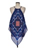 Charming Charlie 100% Polyester Blue Sleeveless Blouse Size M - photo 2