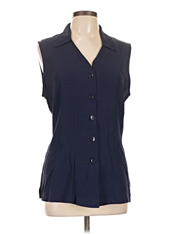Kathie Lee Sleeveless Button-Down Shirt (view 1)