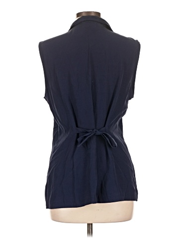 Kathie Lee Sleeveless Button-Down Shirt (view 2)