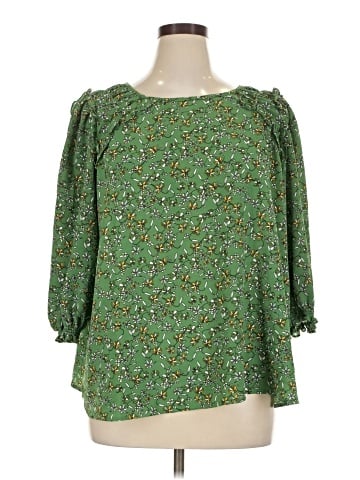 Max Studio 3/4 Sleeve Blouse (view 1)