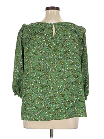 Max Studio 3/4 Sleeve Blouse (view 2)