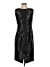 Anne Klein Metallic Black Cocktail Dress Size 4 - photo 2