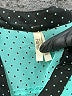 Truth NYC 100% Polyester Polka Dots Teal 3/4 Sleeve Blouse Size M - photo 7
