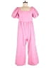 Crosby 100% Cotton Solid Pink Jumpsuit Size M - photo 1