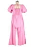 Crosby 100% Cotton Solid Pink Jumpsuit Size M - photo 2