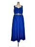 Assorted Brands 100% Polyester Blue Cocktail Dress Size 24 - photo 1