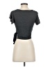Caution to the Wind Gray Short Sleeve Top Size S - photo 2