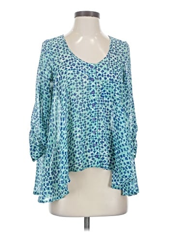 Material Girl 3/4 Sleeve Blouse (view 1)