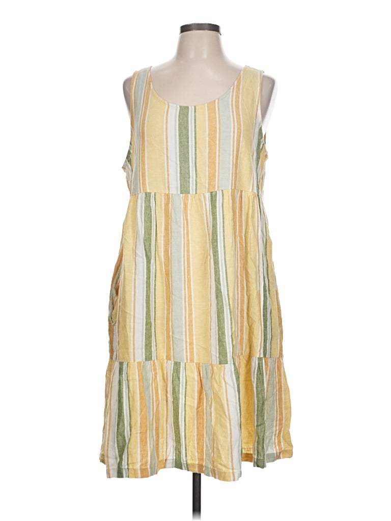 Pre-owned Croft & Barrow Casual Dress In Yellow