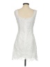 Aqua 100% Polyester White Cocktail Dress Size S - photo 2
