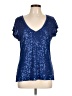 Express Blue Short Sleeve Top Size L - photo 1