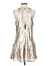 Free People 100% Polyester Metallic Silver Cocktail Dress Size S - photo 2
