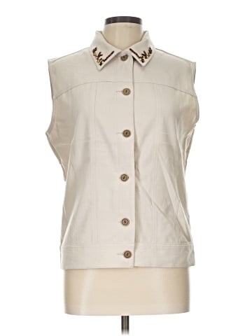 TanJay Sleeveless Button-Down Shirt (view 1)