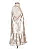 Free People 100% Polyester Metallic Silver Cocktail Dress Size S - photo 4