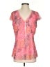 Zero Zero Pink Short Sleeve Blouse Size 27 waist - photo 1